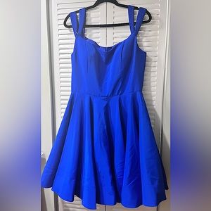 Camille La Vie Royal Blue short dress and sleeveless - size 10